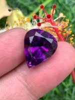 8.90 Carat Natural Amethyst Pear Shape VVS2 Brazil