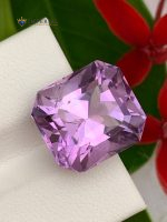 9.50 Carat Natural Amethyst Emerald Step Cut VS1 from Brazil