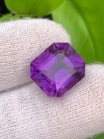9.80 Carat Natural Amethyst Emerald Step Cut VS2 from Brazil