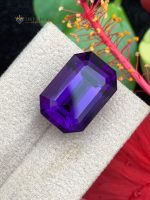 17.65 Carat Natural Amethyst Emerald Step Cut VVS2 Brazil