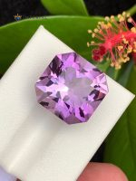 17.90 Carat Natural Amethyst Octagon Fancy Cut VVS2 Brazil