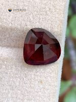 3.90 Carat Natural Rhodolite Garnet Heart Shape VS1 Tanzania - Back View 1