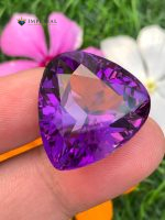 33.70 Carat Natural Amethyst Trillion Cut VVS1 from Brazil