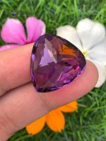 33.70 Carat Natural Amethyst Trillion Cut VVS1 from Brazil