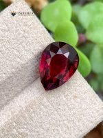 4.05 Carat Natural Rhodolite Garnet Pear Shape VS1 Tanzania - Video