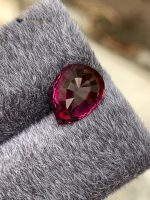 4.20 Carat Natural Rhodolite Garnet Pear Shape VS1 Tanzania - Back View 1