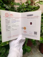 4.36 Carats Certified Natural Rhodolite Garnet Tanzania - Report