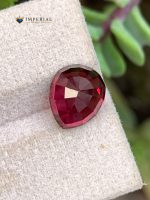 4.50 Carat Natural Rhodolite Garnet Pear Cut VS1 Tanzania - Back View 1