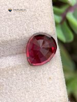 4.50 Carat Natural Rhodolite Garnet Pear Cut VS1 Tanzania - Back View 2