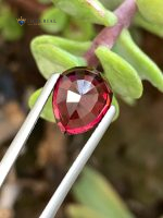 4.50 Carat Natural Rhodolite Garnet Pear Cut VS1 Tanzania - Back View 3