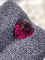 4.60 Carat Natural Rhodolite Garnet Heart Shape VS1 Tanzania - Back View 2