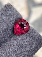 4.60 Carat Natural Rhodolite Garnet Heart Shape VS1 Tanzania - Front View 4