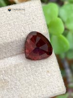 4.60 Carat Natural Rhodolite Garnet Heart Shape VS1 Tanzania - Back View 2