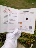 4.88 Carat Certified Natural Rhodolite Garnet Oval Tanzania - Report