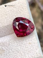 6.05 Carat Natural Rhodolite Garnet Heart Shape SI1 Tanzania - Video