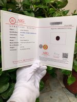 6.47 Carats Certified Natural Rhodolite Garnet Oval Tanzania - Report
