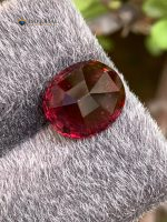 6.47 Carats Certified Natural Rhodolite Garnet Oval Tanzania - Back View 1